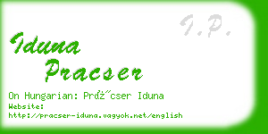 iduna pracser business card